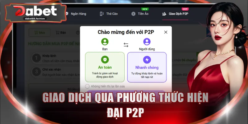 Giao dịch qua phương thức hiện đại P2P