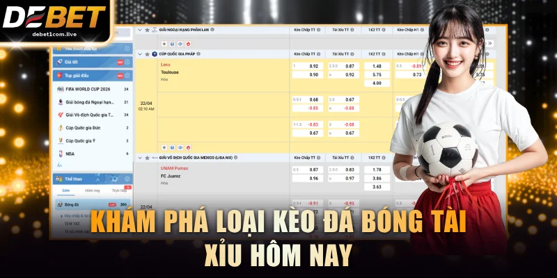 Khám phá loại kèo bóng đá Tài Xỉu hôm nay