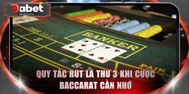 Quy tắc rút lá thứ 3 khi cược Baccarat cần nhớ